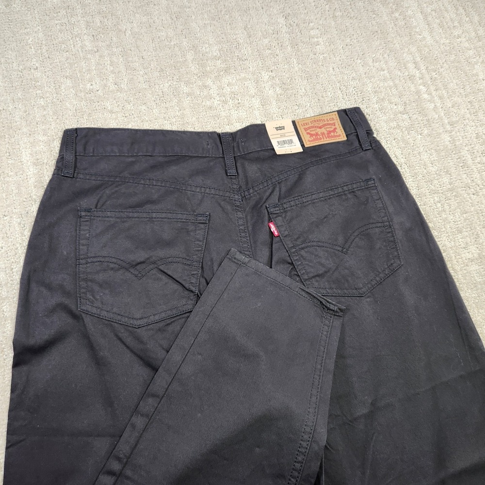 Levis Jeans Women 32x30 High Waisted 80s Mom Jean Relaxed Tapered Leg Black NEW